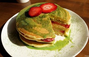 Japanese matcha pancake